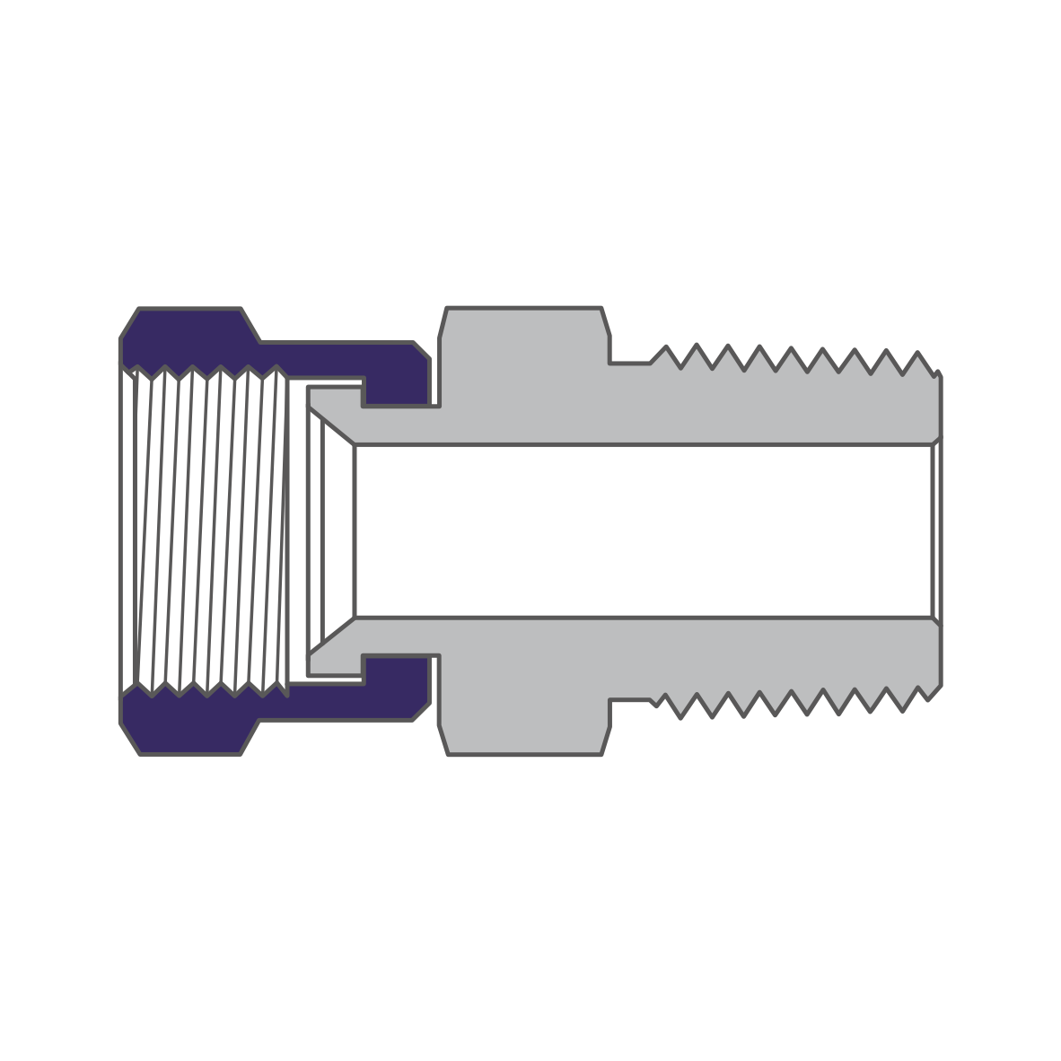 Flared Swivel Male Connectors