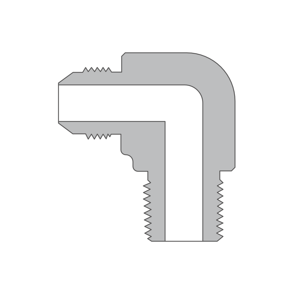 Flared Male Elbows
