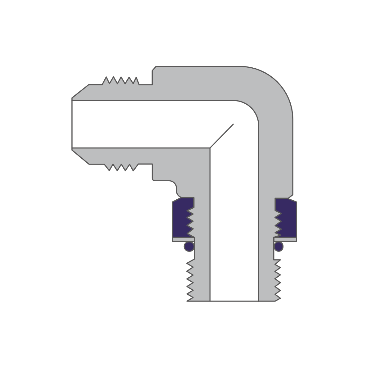 Flared Adjustable Male Elbows