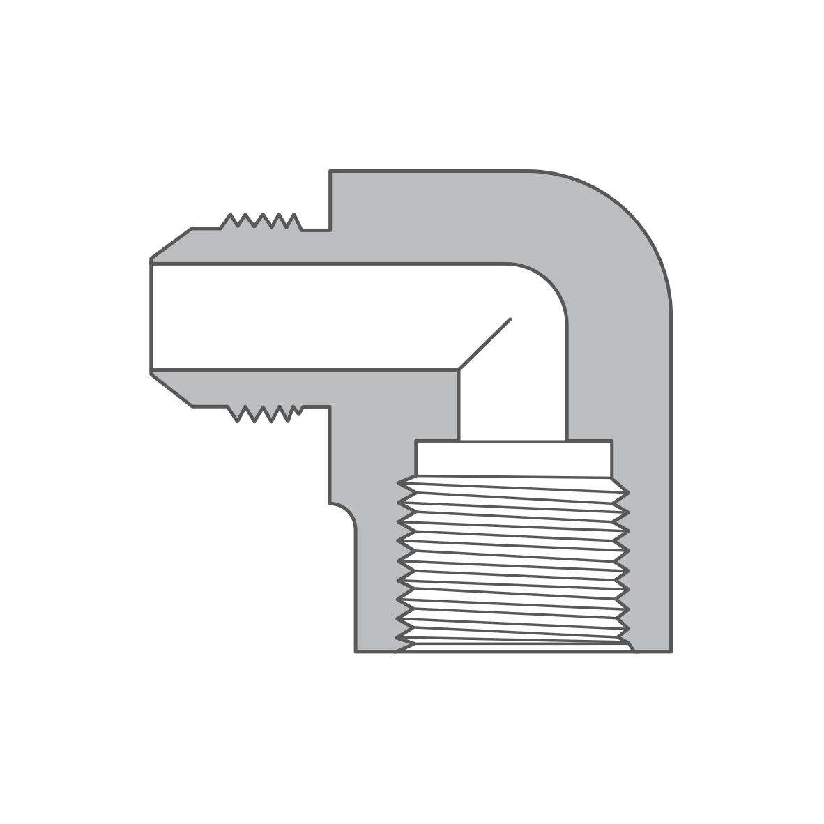 Flared Female Elbows